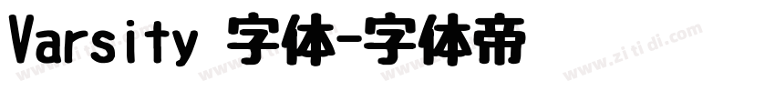 Varsity 字体字体转换